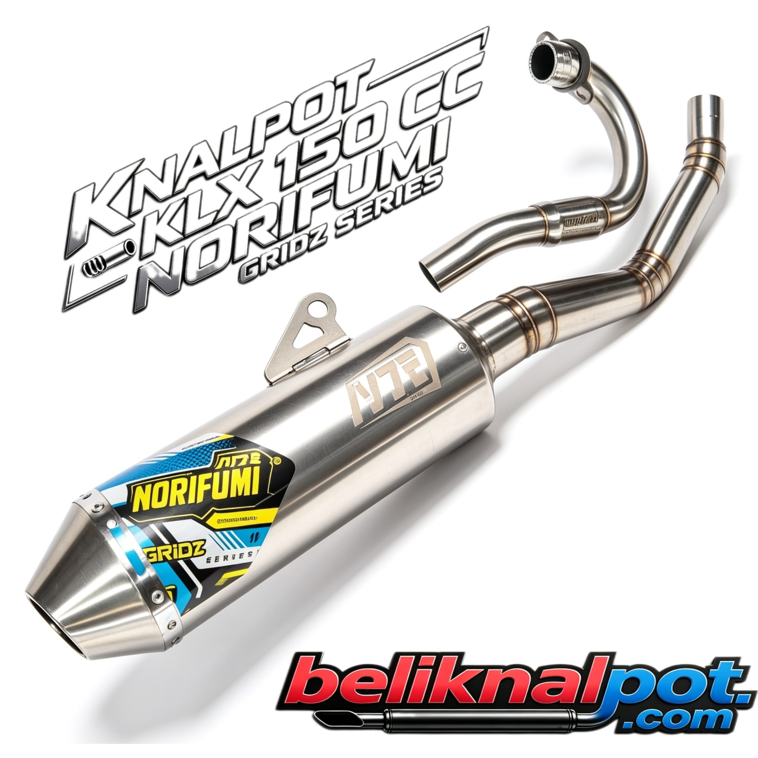 Knalpot Norifumi GRIDZ Series memiliki banyak keunggulan, terutama untuk motor trail seperti CRF, KLX/D-Tracker, WR 155 . Berikut rinciannya: 🔧 Bahan & Kualitas - Bahan full stainless steel, anti karat, awet, tidak mudah keropos, dan jika kusam tinggal digosok kembali berkilau . - Pipa tebal ±0,9 mm, konstruksi rapi, kuat, tahan banting dipakai di medan berat . - Teknologi full bending, sambungan halus, lebih kokoh dan presisi. - Isian dalam pakai glass wool kualitas tinggi, tahan panas lama, suara awet tidak pecah . ⚡ Performa Mesin - Aliran gas buang lebih lancar & optimal → tenaga naik, akselerasi lebih responsif, tarikan enteng di bawah hingga atas . - Cocok untuk mesin standar sampai bore up piston 62 mm, aman dipakai harian maupun kompetisi. - Sudah ada ruang untuk sensor oksigen (pada beberapa tipe), pas dengan sistem injeksi pabrik. 🔊 Suara Khas - Suara ngebas bulat, padat, gahar tapi tidak bising berlebihan; adem di telinga saat jalan jauh . - Ada varian dengan DB Killer bisa dilepas-pasang: mau suara halus atau garang tinggal atur sendiri. ✅ Desain & Kepraktisan - Bentuk sporty, ramping, logo timbul asli, tampilan motor makin keren . - PnP (Plug and Play): langsung pasang tanpa ubah rangka, sudah lengkap klem & per . - Tersedia tipe Standar & Kompetisi sesuai kebutuhan pemakaian . Ingin saya jelaskan bedanya tipe Standar dan Kompetisi dari seri ini?
