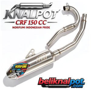 Knalpot Norifumi Indonesian Pride CRF 150 CC dirancang seimbang untuk harian dan lintasan, berikut rinciannya: ✅ Untuk Pemakaian Harian - Tarikan & Torsi: Enak di putaran bawah–tengah, enteng saat jalan macet, tanjakan, atau pelan-pelan. Tidak ngempos, respons gas lebih ringan dibanding standar . - Suara: Ngebas padat, tidak terlalu berisik. Ada db killer bawaan, aman untuk aturan lalu lintas dan tidak bising saat perjalanan jauh. - Kenyamanan: Ringan, bahan stainless tahan karat, panas terbuang baik, tidak cepat panas di kaki pengendara. Pemasangan Plug & Play, pas presisi tanpa ubah apa pun. - Kekurangan Sedikit: Di putaran paling bawah agak berkurang sedikit dibanding standar, tapi tergantikan tarikan yang lebih enteng. 🏁 Untuk Lintasan / Track - Tenaga Atas: Sangat terasa bedanya! Di RPM tinggi napas mesin lebih panjang, tarikan makin ngamuk, akselerasi kencang, cocok untuk lompatan, tikungan cepat, atau trek panjang . - Aliran Buang: Desain leher & tabung diatur agar gas buang lancar, tenaga keluar maksimal, mesin tidak "ngeden" saat digeber terus menerus . - Karakter: Pas untuk mesin standar sampai sedikit ubahan. Kalau sudah bore-up, performanya makin terasa kena kena banget . - Suara: Lebih gahar & bulat saat dibuka penuh, enak didengar, sesuai jiwa balap. 📌 Kesimpulan - Paling cocok: Kalau kamu pakai 50% harian – 50% main trek, ini pilihan terbaik. Seimbang, tidak berat sebelah. - Kalau 100% harian: Masih sangat layak, nyaman, awet. - Kalau 100% balap: Bisa dilepas db killer untuk tenaga maksimal. Nilai Plus: Kualitas las & bahan rapi, awet, tampilan merah-hitam keren sesuai selera kamu, bangga pakai produk Indonesia 🇮🇩🔥 Mau saya buatkan ringkasan singkatnya saja biar mudah diingat?