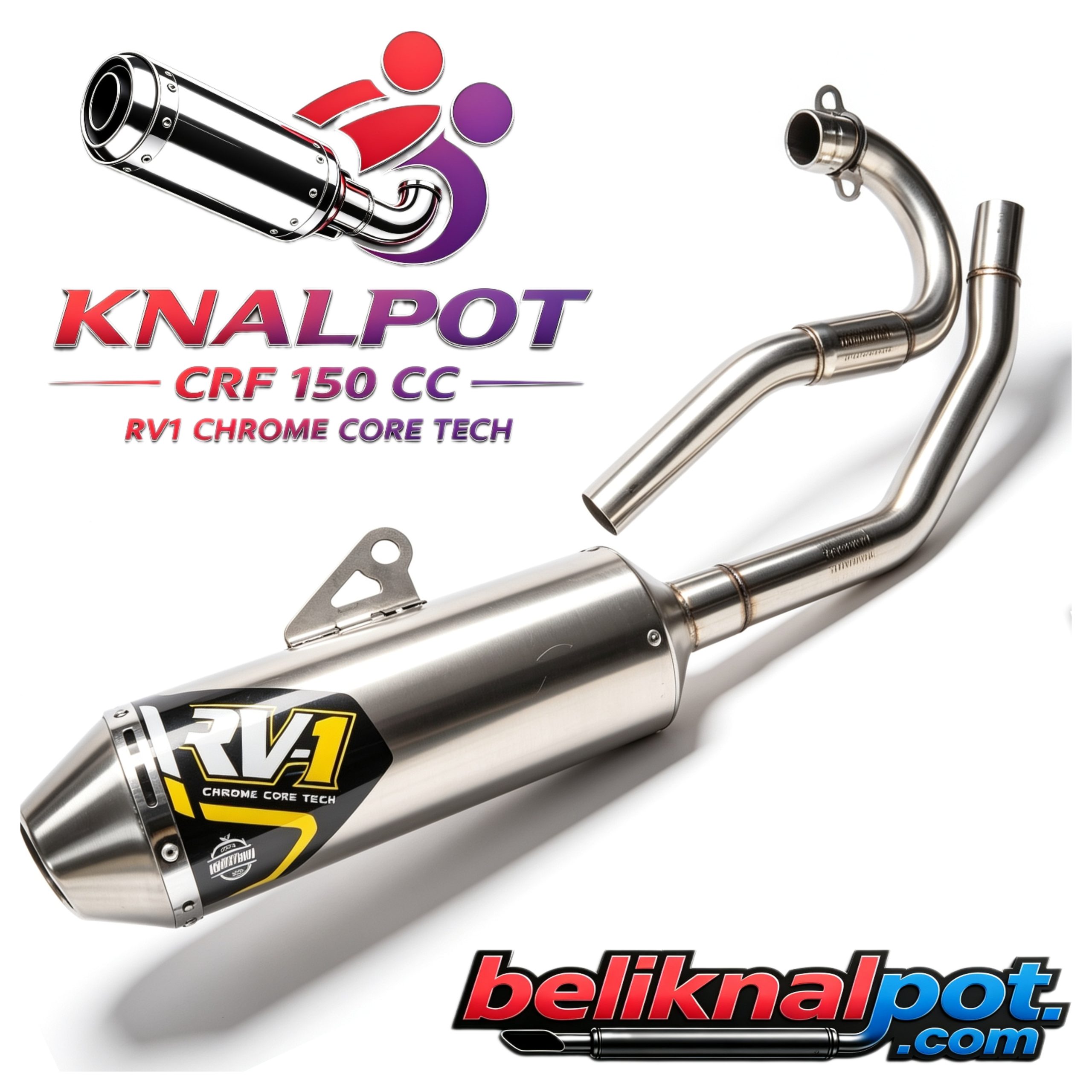 ๐ ๏ธ Cara Pasang Knalpot CRF 150 RV1 Alat: Kunci 10, 12, 14 mm, tang, lem knalpot, gemuk anti panas 1. Lepas knalpot standar - Buka baut leher di kepala silinder โ lepas klem pengikat โ tarik keluar perlahan. Bersihkan sisa paking lama. 2. Pasang leher RV1 - Pasang paking baru, masukkan leher ke lubang buang โ pasang baut tapi jangan dikencangkan dulu. 3. Pasang silencer - Oles lem knalpot di sambungan leher & silencer โ sambungkan โ pasang per pengikat kedua sisi. 4. Pasang dudukan - Pasang klem/bracket ke rangka โ atur posisi agar tidak bersentuhan dengan rangka/ban โ kencangkan semua baut mulai dari kepala silinder, lalu sambungan tengah, terakhir dudukan belakang. 5. Cek akhir - Goyang sedikit, pastikan kencang โ nyalakan mesin, cek ada tidak suara bocor/bergetar. ย ๐งถ Cara Ganti Gasbul (Gaswoll) Knalpot Bahan: Gaswoll khusus knalpot, kawat baja/ikat, gunting, tang, kunci pas 1. Bongkar silencer - Buka tutup belakang/ujung knalpot โ tarik keluar saringan dalam & pipa inti. 2. Bersihkan sisa lama - Buang gasbul lama yang sudah gosong/rapuh โ bersihkan kotoran karbon. 3. Isi gasbul baru - Potong sesuai ukuran โ bungkus pipa inti secara merata, jangan terlalu padat/terlalu longgar. - Ikat kuat dengan kawat di 2โ3 titik agar tidak bergeser saat panas. 4. Pasang kembali - Masukkan pipa inti ke tabung โ pasang tutup rapat โ pasang ke motor seperti awal. 5. Tes - Nyalakan mesin, suara akan kembali padat dan tidak terlalu berisik. ๐ก Catatan: Gunakan gaswoll tahan panas agar awet dan tidak cepat habis. Mau saya buatkan daftar alat & bahan yang perlu disiapkan lengkapnya?
