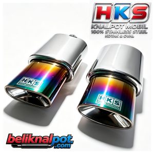 🛠️ Bahan Knalpot HKS Oval & Kotak - Bahan Utama: Umumnya stainless steel (besi tahan karat) kualitas tinggi, ada juga versi galvanis atau berlapis krom. Bagian dalam menggunakan serat tahan panas dan pelat penahan yang kokoh, anti karat dan awet dipakai lama . - Penyelesaian: Ada yang polos, krom mengkilap, atau diolah dengan pembakaran warna biru/pelangi agar tampilan lebih sporty . - Kelebihan Bahan: Tahan panas tinggi, tidak mudah berkarat, tidak gampang penyok, dan suara tidak berubah meski sudah dipakai bertahun-tahun . 🚗 Cocok untuk Semua Jenis Mobil Bentuk oval dan kotak adalah tipe universal, artinya bisa dipasang di hampir semua mobil: - ✅ Bensin & Solar (L300, Pick Up, Panther, Gran Max, dll) - ✅ Mobil Kota: Avanza, Agya, Calya, Jazz, Brio, dll - ✅ Sedan, MPV, SUV, hingga mobil niaga - ✅ Bisa untuk transmisi manual maupun matic Catatan: Hanya perlu penyesuaian sedikit pada sambungan pipa saat pemasangan. ⚡ Performa & Karakter Suara 1. Aliran Gas Buang - Desain ruang dalam diatur agar aliran gas lebih lancar → mesin lebih lega, tenaga naik terutama di putaran atas, tarikan lebih enteng . - Tidak mengganggu tenaga di putaran bawah, aman untuk harian. 2. Karakter Suara - Oval: Suara bas, empuk, bulat, adem — tidak terlalu bising, enak buat harian. Saat rpm tinggi suara tetap jernih, tidak pecah/berisik . - Kotak: Suara sedikit lebih padat dan berkarakter, agak lebih keras tapi tetap nyaman, terasa lebih gahar saat ditarik tinggi . 3. Keunggulan Tambahan - Tidak bising berlebihan, tidak bikin telinga panas. - Mengurangi getaran, tidak menggelegar ke bodi mobil. - Tampilan lebih rapi dan sporty di belakang mobil. Apakah kamu ingin saya jelaskan perbedaan lebih rinci antara tipe oval vs kotak supaya lebih mudah pilih?