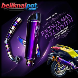 KNALPOT X MAX 250 CC TYPE R-1 BAHAN TITANIUM PREMIUM LIMIT EDITION MODIFICATION