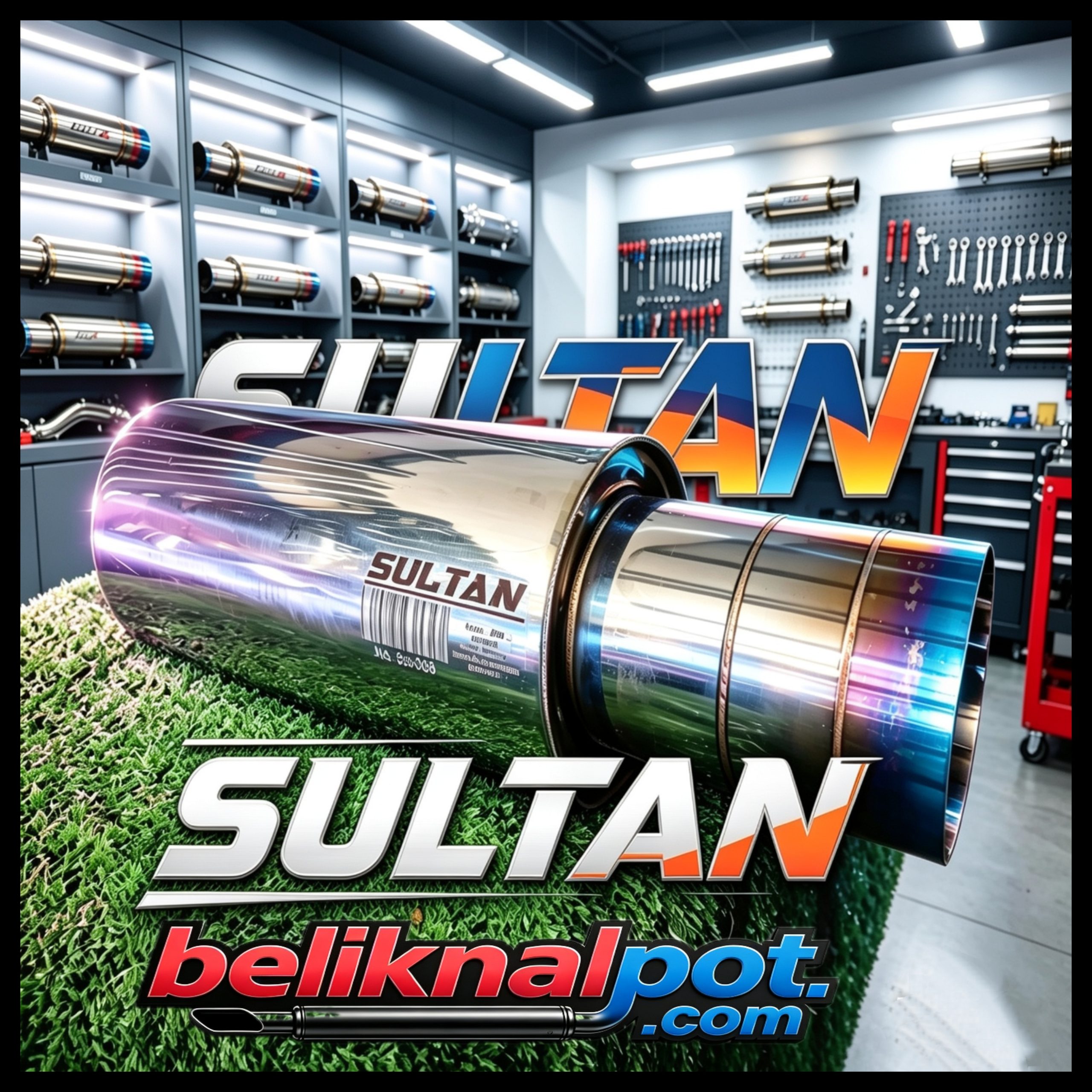 KNALPOT RACING MOBIL ORIGINAL SUPER STAINLESS STEEL SULTAN EXHAUST PERFORMA TERBAIK