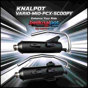 KNALPOT STANDAR RACING MOTOR MATIC VARIO-MIO-PCX-SCOOPY SUARA BASS EMPUK