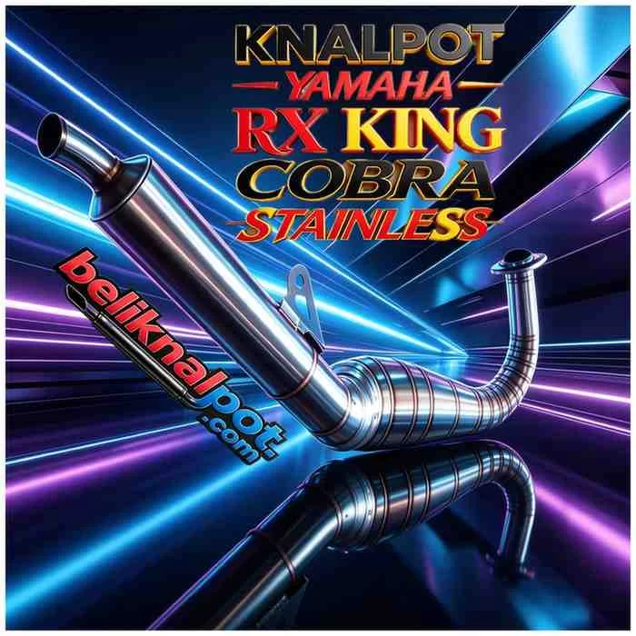 KNALPOT RX KING TYPE COBRA BAHAN STAINLESS SUARA KERING TARIKAN LEBIH BERTENAGA DAN ELEGAN