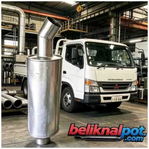 TABUNG KNALPOT STANDAR KENDARAAN TRUK PS 125 BAHAN GALVANIS TEBAL KUAT TAHAN LAMA