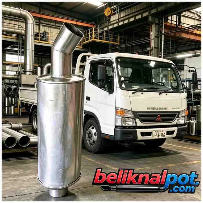 TABUNG KNALPOT STANDAR KENDARAAN TRUK PS 125 BAHAN GALVANIS TEBAL KUAT TAHAN LAMA