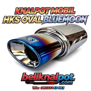 KNALPOT MOBIL HKS OVAL BLUEMOON BAHAN STAINLESS FOR ALL MOBIL SEDAN DAN MINI BUS