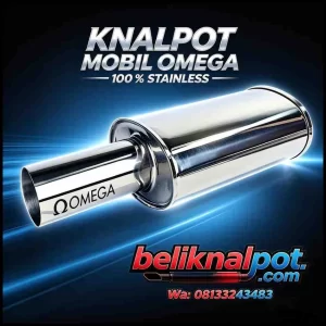 KNALPOT MOBIL RACING OMEGA BAHAN STAINLESS SUARA NGEBAS KERING FOR ALL MOBIL BENSIN