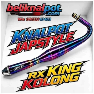 KNALPOT YAMAHA RX KING KOLONG BLUEMOON STAINLESS PREMIUM ORIGINAL RR27 TERLARIS