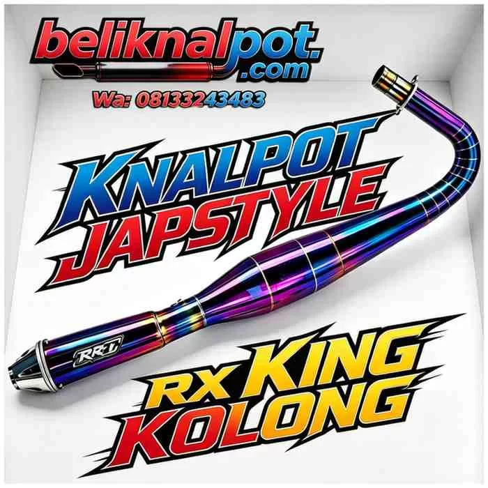 KNALPOT YAMAHA RX KING KOLONG BLUEMOON STAINLESS PREMIUM ORIGINAL RR27 TERLARIS