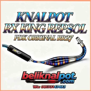 KNALPOT RX KING REPSOL PDK STAINLESS BLUEMOON ORIGINAL PRODUK RR17