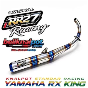 KNALPOT MOTOR RX KING STANDAR RACING ORIGINAL RR27 BAHAN STAINLESS PREMIUM