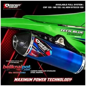KNALPOT CRF KLX WR155 FULL SYSTEM ORIGINAL PERFECT POWER SIRCUIT HIGH PERFORMANCE