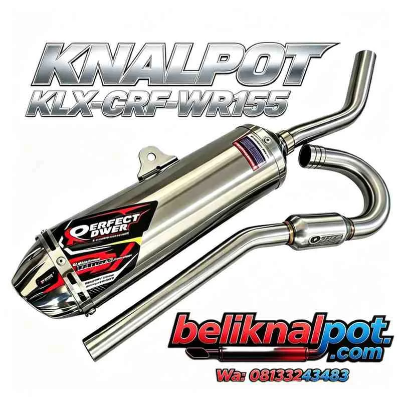 KNALPOT MOTOR KLX 150 CC-KNALPOT CRF 150 CC-KNALPOT WR155 ORIGINAL PERFECT POWER