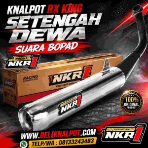KNALPOT MOTOR YAMAHA RX KING SETENGAH DEWA SUARA BOPAD ROADRACE COMPETITION