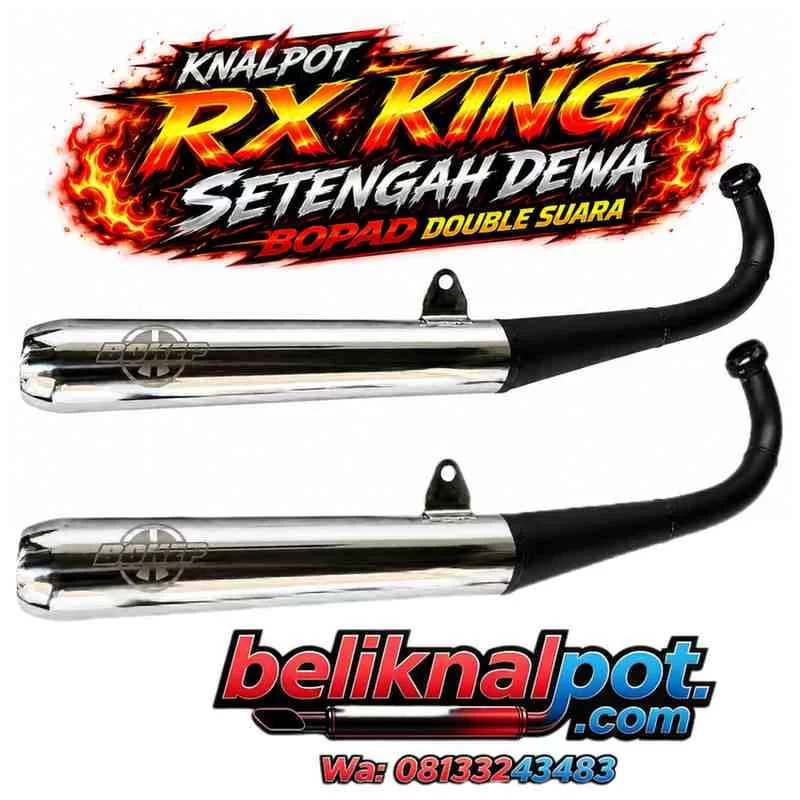 ON BOARD KNALPOT YAMAHA RX KING BOPAD SETENGAH DEWA DOUBLE SUARA TERBAIK