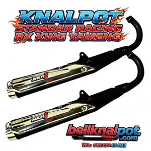KNALPOT STANDAR RACING YAMAHA RX KING TAMENG BAHAN TEBAL KUAT SUARA KERING ORIGINAL NKR-1